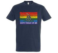 Urban Backwoods Dont Tread On Me Pride Flag Herren T-Shirt Blau Größe L