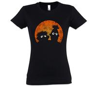 Urban Backwoods E & B Puppets Damen T-Shirt Schwarz Größe 2XL