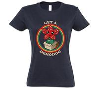Urban Backwoods Get A Demodog I Damen T-Shirt Blau Größe 2XL