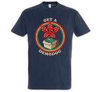 Urban Backwoods Get A Demodog I Herren T-Shirt Blau Größe 2XL