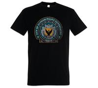 Urban Backwoods Gotham Police Department Logo Herren T-Shirt Schwarz Größe 5XL
