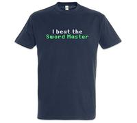 Urban Backwoods I Beat The Sword Master Herren T-Shirt Blau Größe 2XL