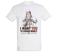 Urban Backwoods I Want You to Choose Wisely Herren T-Shirt Weiß Größe 3XL