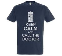 Urban Backwoods Keep Calm and Call The Doctor Herren T-Shirt Blau Größe M