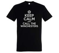 Urban Backwoods Keep Calm and Call The Winchesters Herren T-Shirt Schwarz Größe L