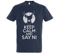Urban Backwoods Keep Calm and Say NI Herren T-Shirt Blau Größe 3XL