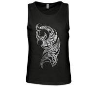Urban Backwoods Maori Symbol Herren Männer Tank Top Training Shirt Schwarz Größe 5XL