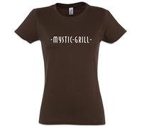 Urban Backwoods Mystic Grill Damen T-Shirt Braun Größe M