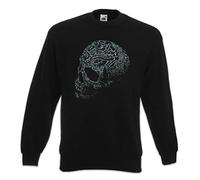 Urban Backwoods Ornament Skull I Sweatshirt Pullover Schwarz Größe XL