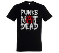 Urban Backwoods Punks Not Dead II Herren T-Shirt Schwarz Größe 5XL