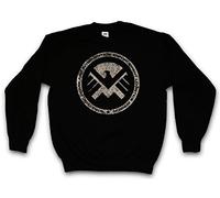 Urban Backwoods S.H.I.E.L.D. Vintage Logo III Sweatshirt Pullover Schwarz Größe XL
