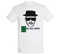 Urban Backwoods Say My Name Herren T-Shirt Weiß Größe 5XL
