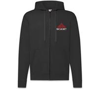 Urban Backwoods Skynet Logo Herren Zipper Hoodie Kapuzenpullover Schwarz Größe XL