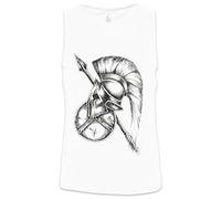 Urban Backwoods Spartan Gear Herren Männer Tank Top Training Shirt Weiß Größe 2XL