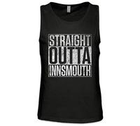 Urban Backwoods Straight Outta Innsmouth Herren Männer Tank Top Training Shirt Schwarz Größe M