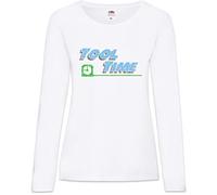 Urban Backwoods Tool Time Damen Langarm T-Shirt Weiß Größe M