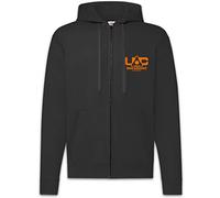 Urban Backwoods Union Aerospace Corporation Herren Zipper Hoodie Kapuzenpullover Schwarz Größe XL