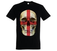 Urban Backwoods Union Jack Uk Skull Flag Herren T-Shirt Schwarz Größe 2XL