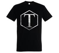 Urban Backwoods Vintage Torchwood Classic Logo Herren T-Shirt Schwarz Größe 3XL