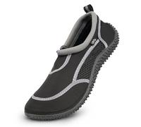 Urban Beach Erwachsene Aqua Surf Neoprenanzug Schuhe für Herren und Damen, Strand Schwimmen Wassersocken mit verstellbarem Verschluss, Schwarz, 40 2/3 EU