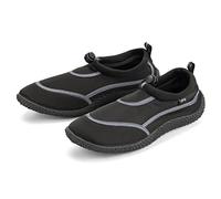 Urban Beach Herren und Erwachsene, schnell trocknend, Aqua Beach Wasserschuh, Surf SUP Schwimmen - Schwarz/Grau, schwarz grau, 45 EU