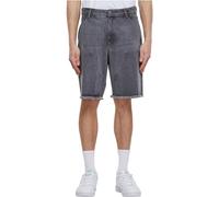 Urban Classics Herren Jeansshorts Open Edge Two Knee – Loose Fit – New Grey Washed – Größe 30