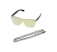 Urban Classics 103 Chain Sunglasses black/gold mirror one size