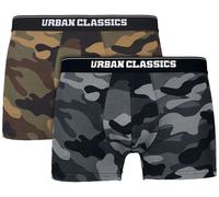 Urban Classics 2-Pack Camo Boxer Shorts Herren-Boxershort-Set - camouflage 5XL