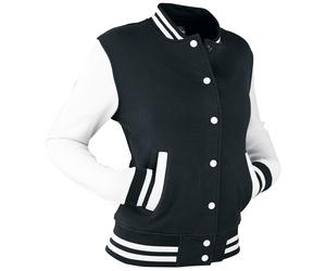 Urban Classics 2-Tone College Collegejacke schwarz weiß in XS
