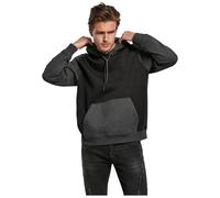 Urban Classics 2-tone Fake Raglan Kapuzenpullover S Black / Dark Brown