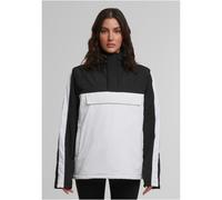 Urban Classics 3-farbige wattierte Schlupf-Kapuzenjacke Weiß/Schwarz/Schwarz M