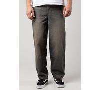 Urban Classics Herren Jeans 90's 2000 Washed Reißverschluss Taschen Blau/Beige Größe 40