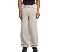 Bequeme Jeans URBAN CLASSICS "Urban Classics Herren 90‘s Jeans", Herren, Gr. 32, Normalgrößen, weiß dirty washed, 100% Baumwolle, unifarben, Jeans (69304928-32) weiß dirty washed