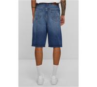 Urban Classics 90er Jahre Denim-Shorts aus schwerem Jeansstoff, neu, mittelblau, gewaschen, 33