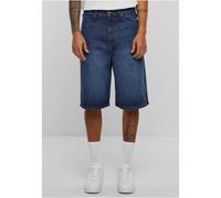 Urban Classics Herren Jeans-Shorts 90's Heavy Denim New Dark Blue Washed Größe 34