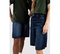 Urban Classics Herren Shorts 90`s Heavy Denim Shorts, Jeans-Shorts für Männer, Weites Bein, 3/4 Länge, new dark blue washed, 34