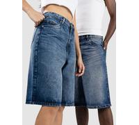 Urban Classics Herren Shorts 90`s Heavy Denim Shorts, Jeans-Shorts für Männer, Weites Bein, 3/4 Länge, new mid blue washed, 33