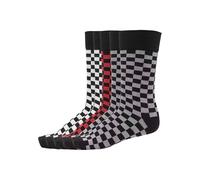 Urban Classics Accessoires Check Socks 5-Pack blk/h.grey/wht, 43-46