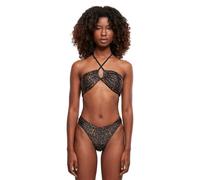Urban Classics Frauen Bikinis Ladies Aop Hot V in braun S braun