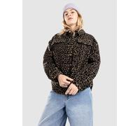 Urban Classics Women's TB5078-Ladies AOP Sherpa Overshirt Shirt, darktaupeleo, S