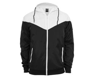 Urban Classics - "Arrow Windrunner" Softshelljacke für Herren (Schwarz/Weiß)