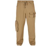 Cargohose URBAN CLASSICS "Herren Asymetric Pants" Gr. 32, Normalgrößen, beige (unionbeige) Herren Hosen (10136256-32)