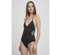 Urban Classics Badeanzug Ladies Rib Swimsuit Black-XS