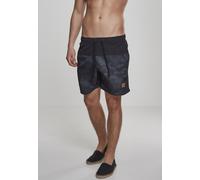 Urban Classics Badehose Block Swim Shorts Black/Darkcamouflage-5XL