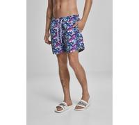 Urban Classics Badehose Multicolor Swim Shorts Blue/Pink