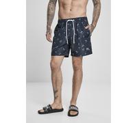 Urban Classics Pattern Swim Shorts in Gr. XL in Blau