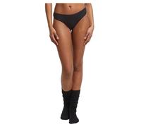 Urban Classics Damen Panty Bamboo Tanga 5-Pack 95% Viskose 5% Elasthan L Schwarz