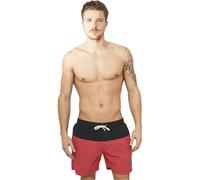 Urban Classics Herren Badeshorts Block – Kordelzug, Taschen, schnelltrocknend – Schwarz 3XL