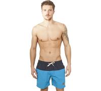 Urban Classics Herren Badeshorts Block Swim Shorts – schnelltrocknend, mit Kordelzug – nvy/tur 3XL