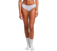 Panty URBAN CLASSICS "Urban Classics Ladies Basic Cotton Brazilian 5-Pack", Damen, Gr. XL, schwarz, schwarz, weiß, weiß, erdgrau, 95% Baumwolle, 5% Elasthan, unifarben, Unterhosen Panty (64792302-XL)